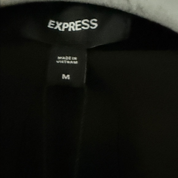 Express Black Velvet Single-Button Blazer - Picture 3 of 11